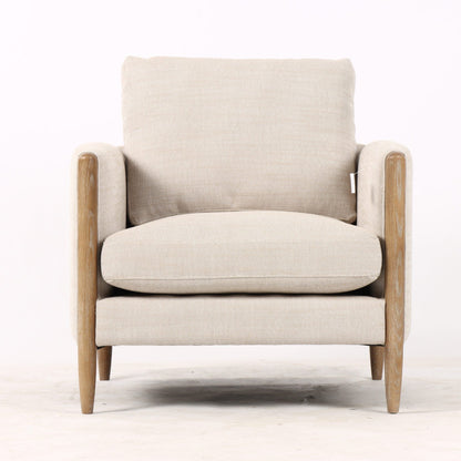 Willow Armchair - Linen & Oak at online8 furniture store Auckland