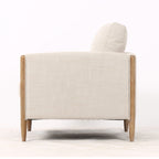 Willow Armchair - Linen & Oak at online8 furniture store Auckland