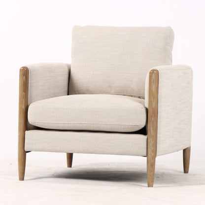 Willow Armchair - Linen & Oak at online8 furniture store Auckland