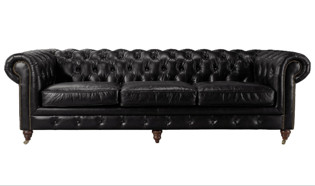 Windsor 3.5 Seater Leather Chesterfield Sofa