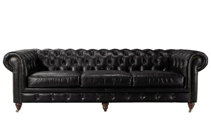 Windsor 3.5 Seater Leather Chesterfield Sofa