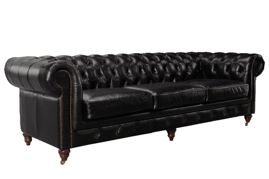 Windsor 3.5 Seater Leather Chesterfield Sofa