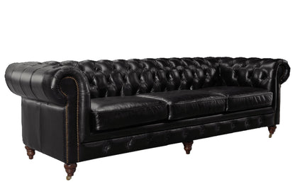 Windsor 3.5 Seater Leather Chesterfield Sofa