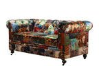Winston Chesterfield Patchwork 2 Seater Sofa