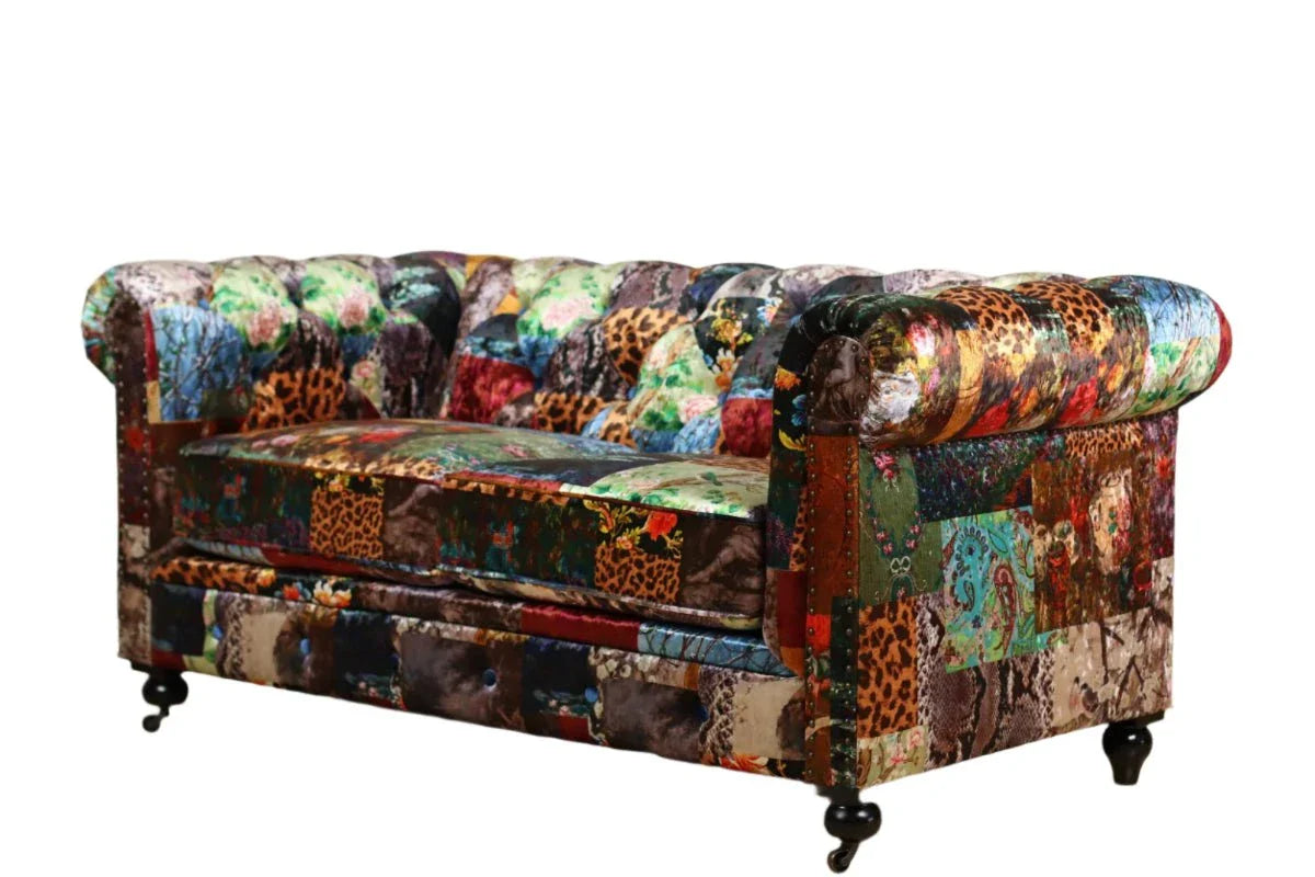 Winston Chesterfield Patchwork 2 Seater Sofa