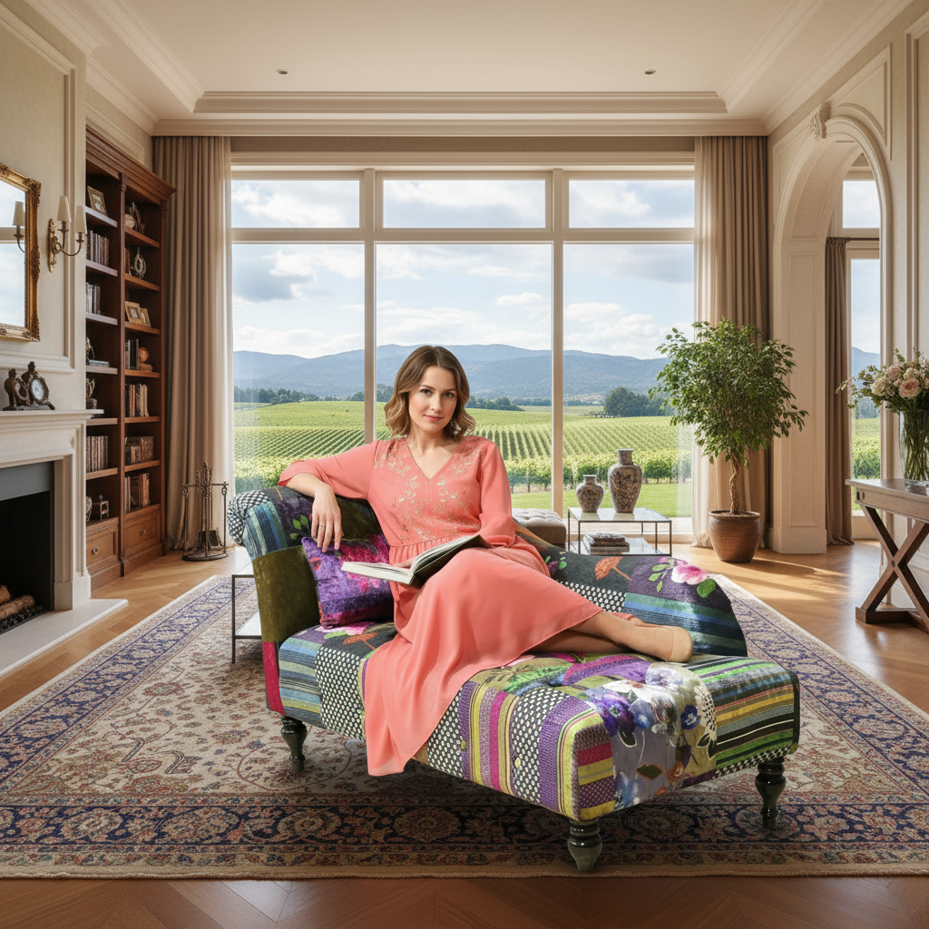Winston Patchwork Chaise Chair | Day bed