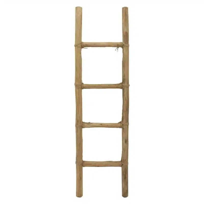 Wooden Ladder with Rope finish -  143cm