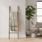 Wooden Ladder with Rope finish -  143cm