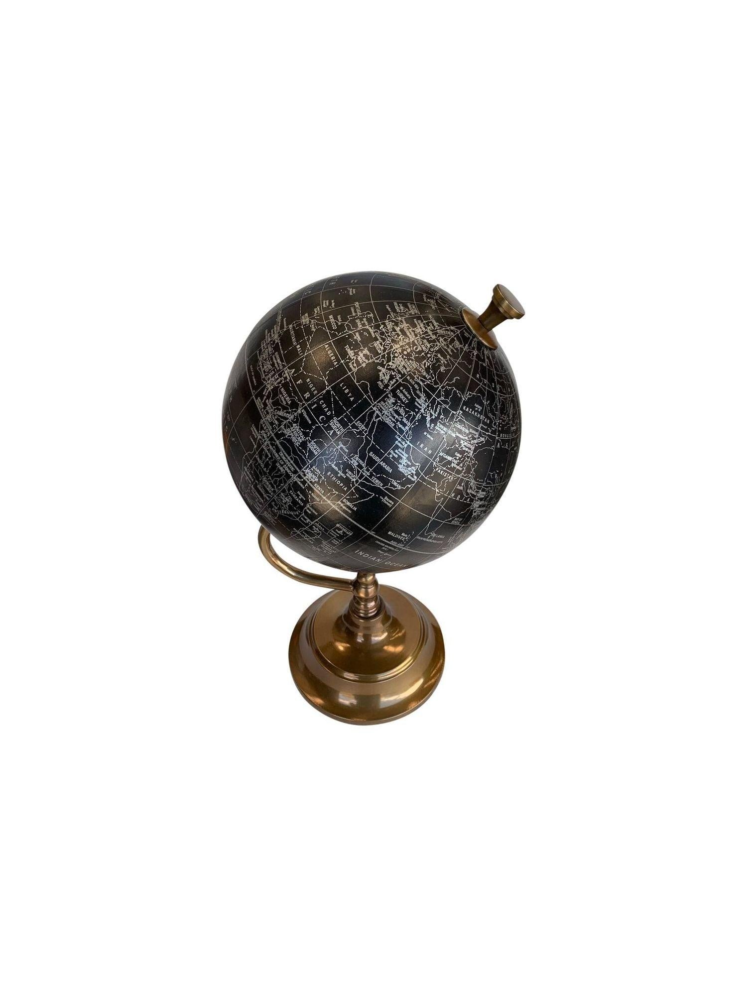 World Globe Black Paper On Arc Stand at Online8 Furniture Auckland NZ