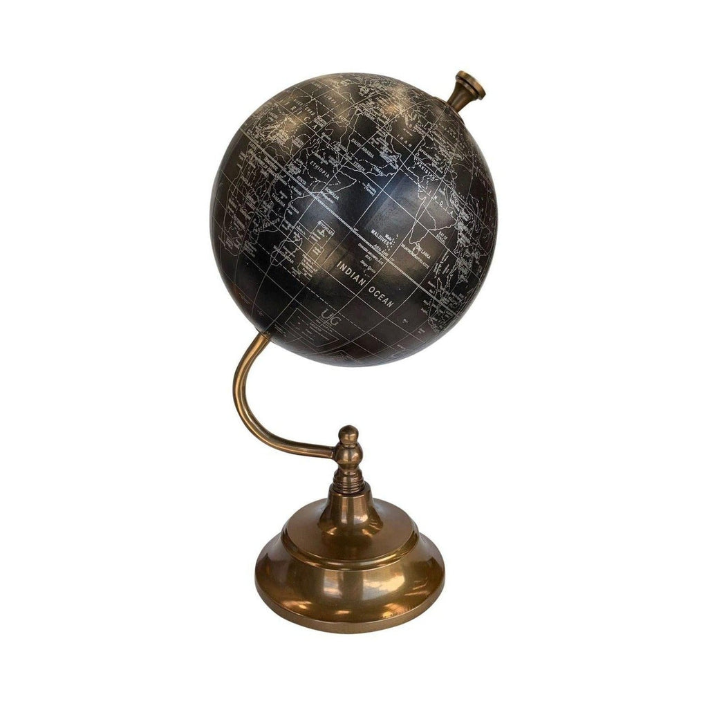 World Globe Black Paper On Arc Stand at Online8 Furniture Auckland NZ