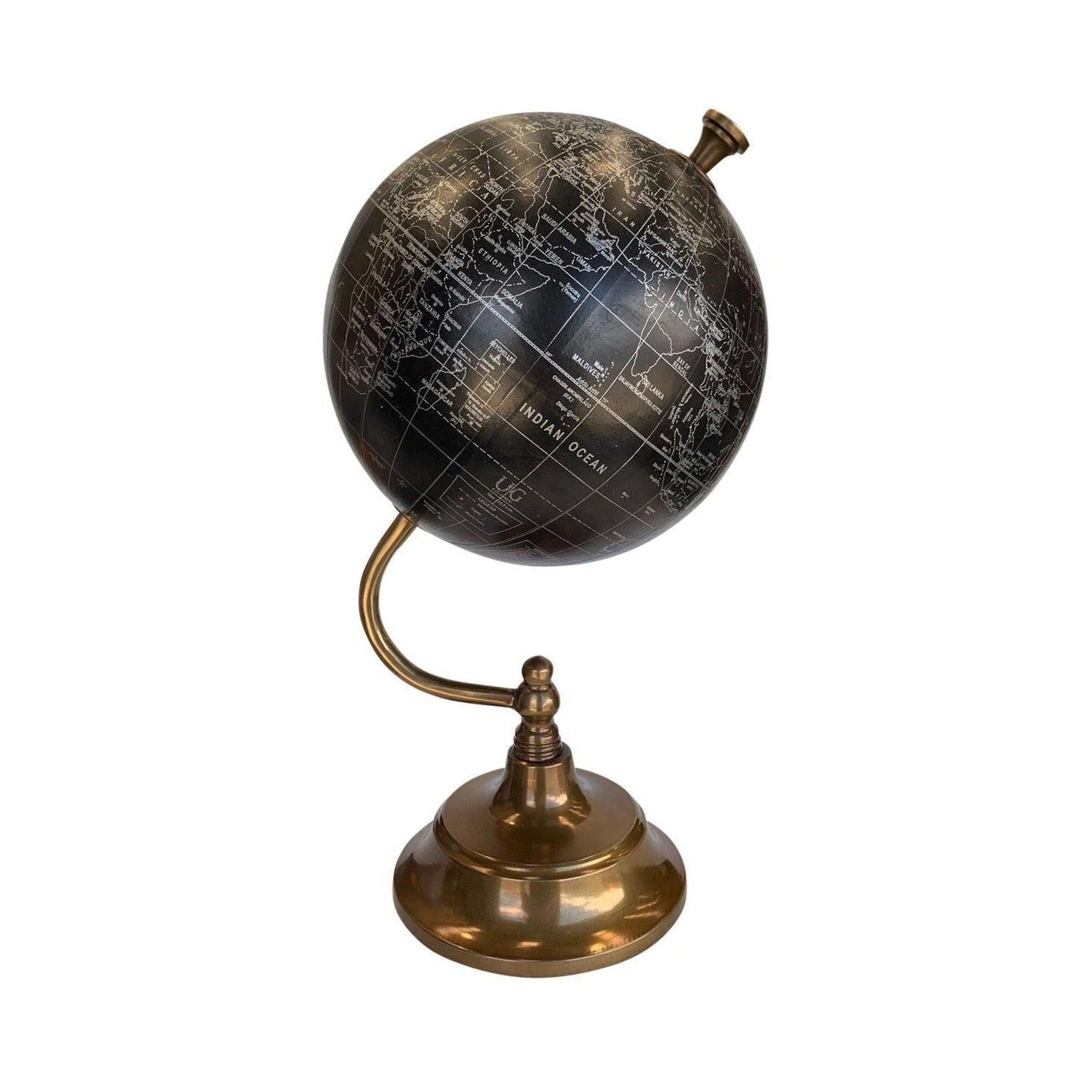 World Globe Black Paper On Arc Stand at Online8 Furniture Auckland NZ