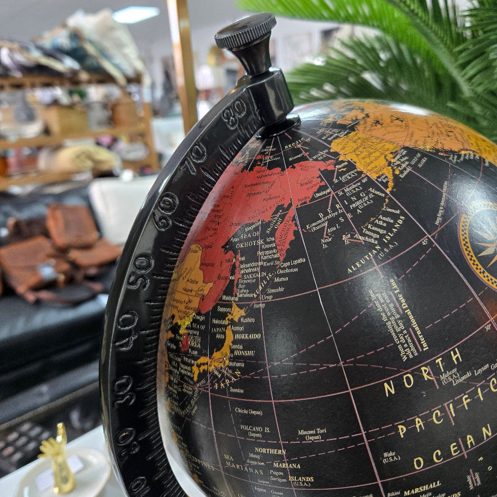 World Globe on Metal Stand - Medium