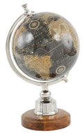World Globe with Wooden Base