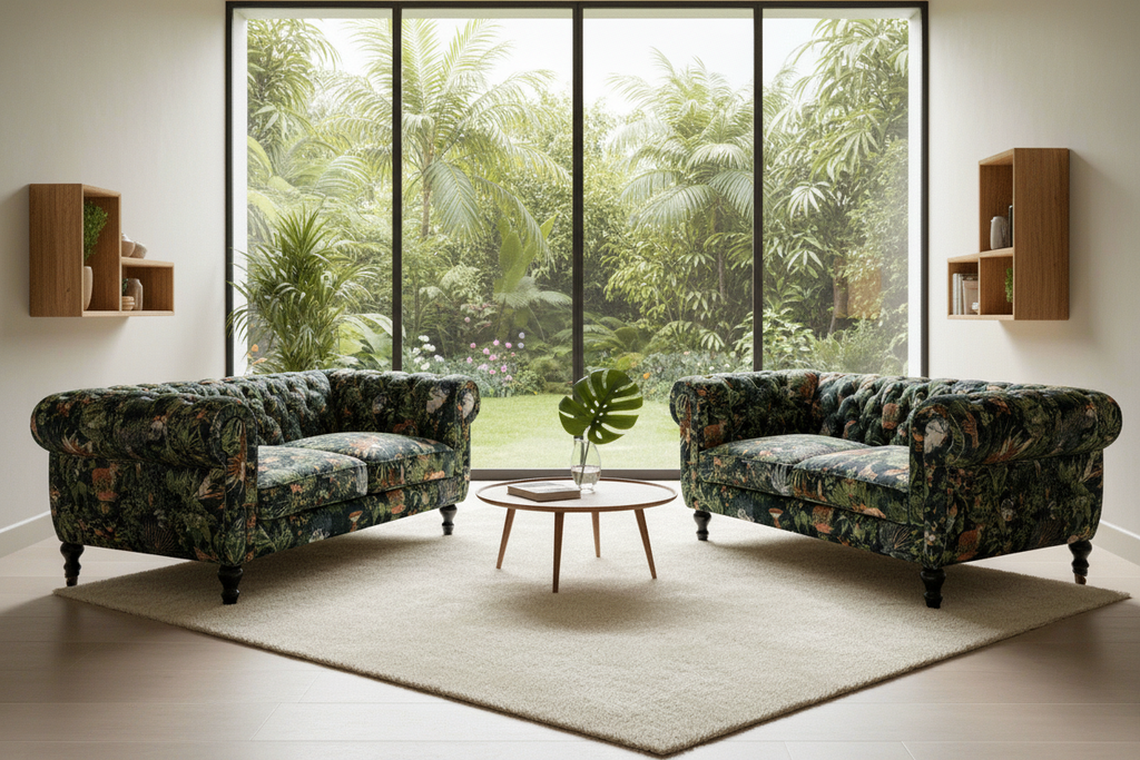Yorkshire 3+2 Seater Chesterfield Sofa Set