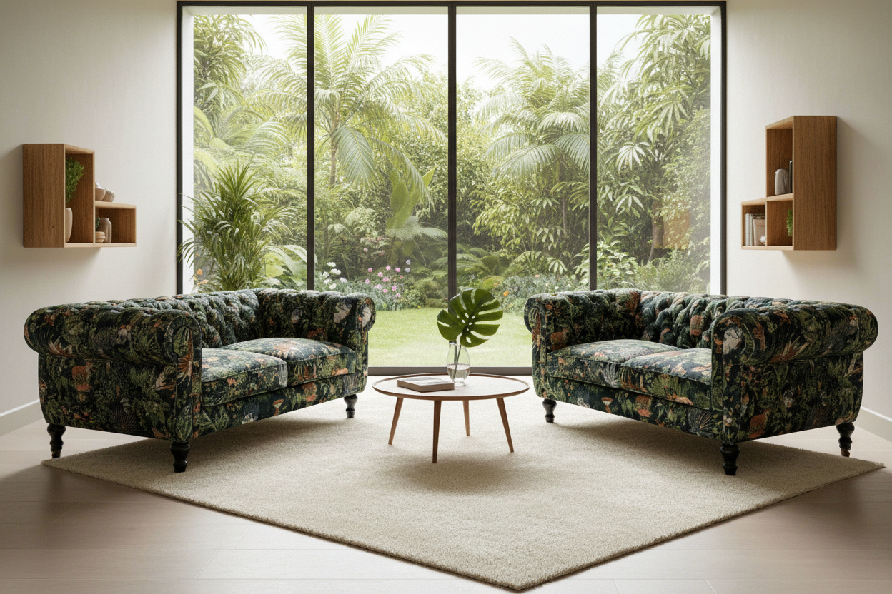 Yorkshire 3+2 Seater Chesterfield Sofa Set