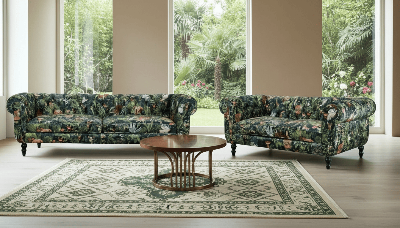 Yorkshire 3+2 Seater Chesterfield Sofa Set