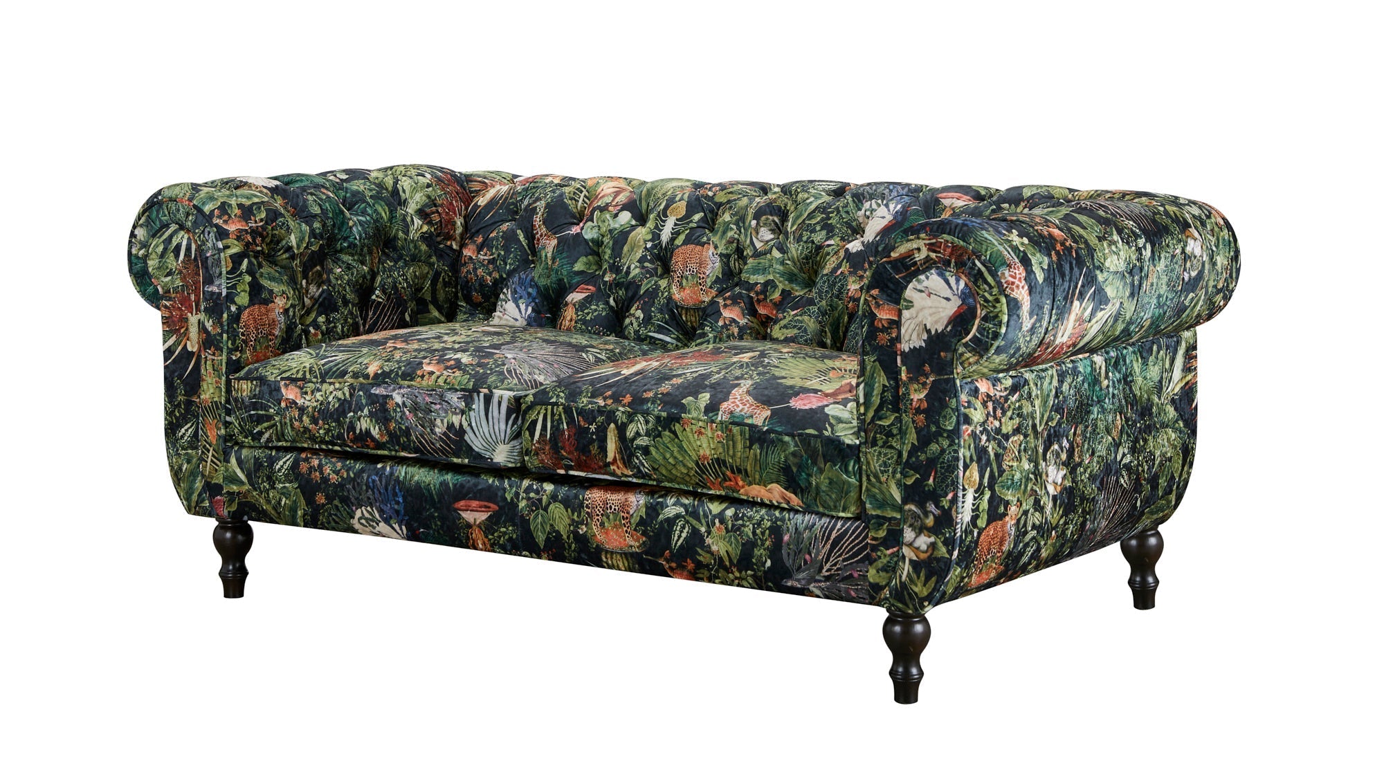 Yorkshire Chesterfield 2 Seater Sofa - Forest Green