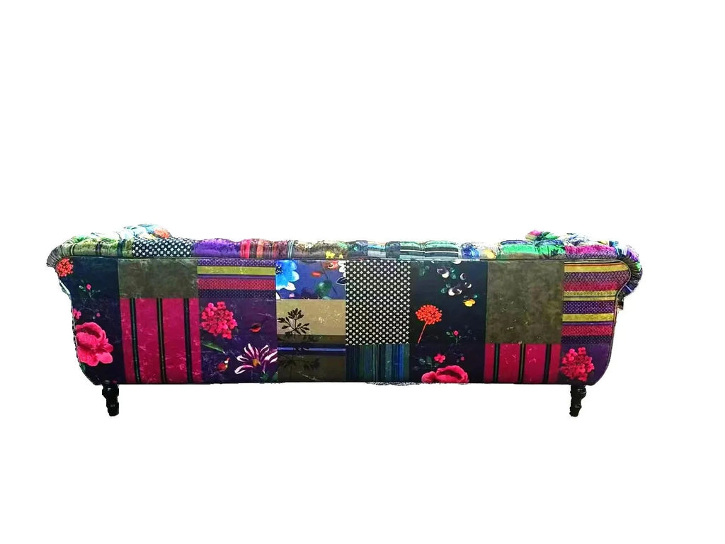 Yorkshire Chesterfield Patchwork 3 Seater Sofa