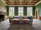 Yorkshire Chesterfield Patchwork 3 Seater Sofa