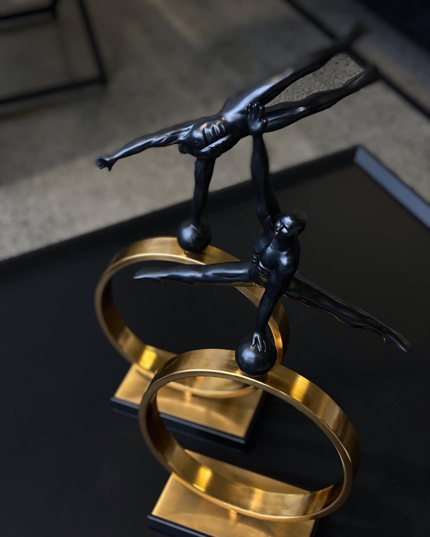 Gymnast Handstand On Metal Object