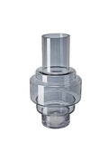 Lambert Stepped Glass Vase Smoke