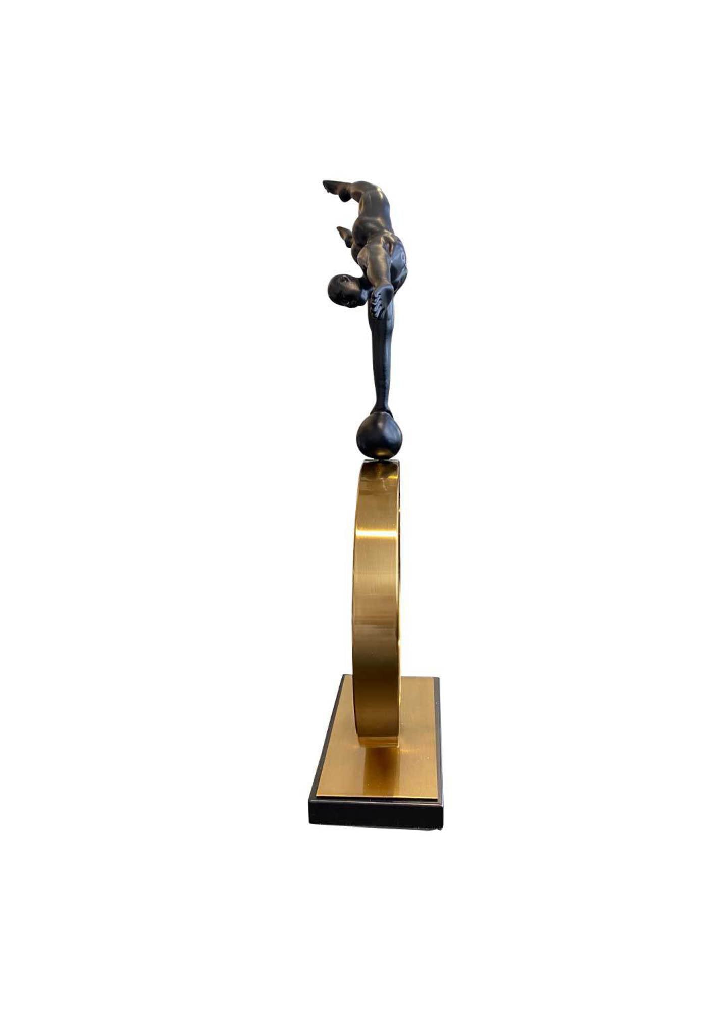 Gymnast Handstand On Metal Object
