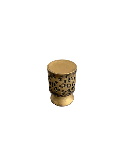 Leopard Design Candle Holder Small