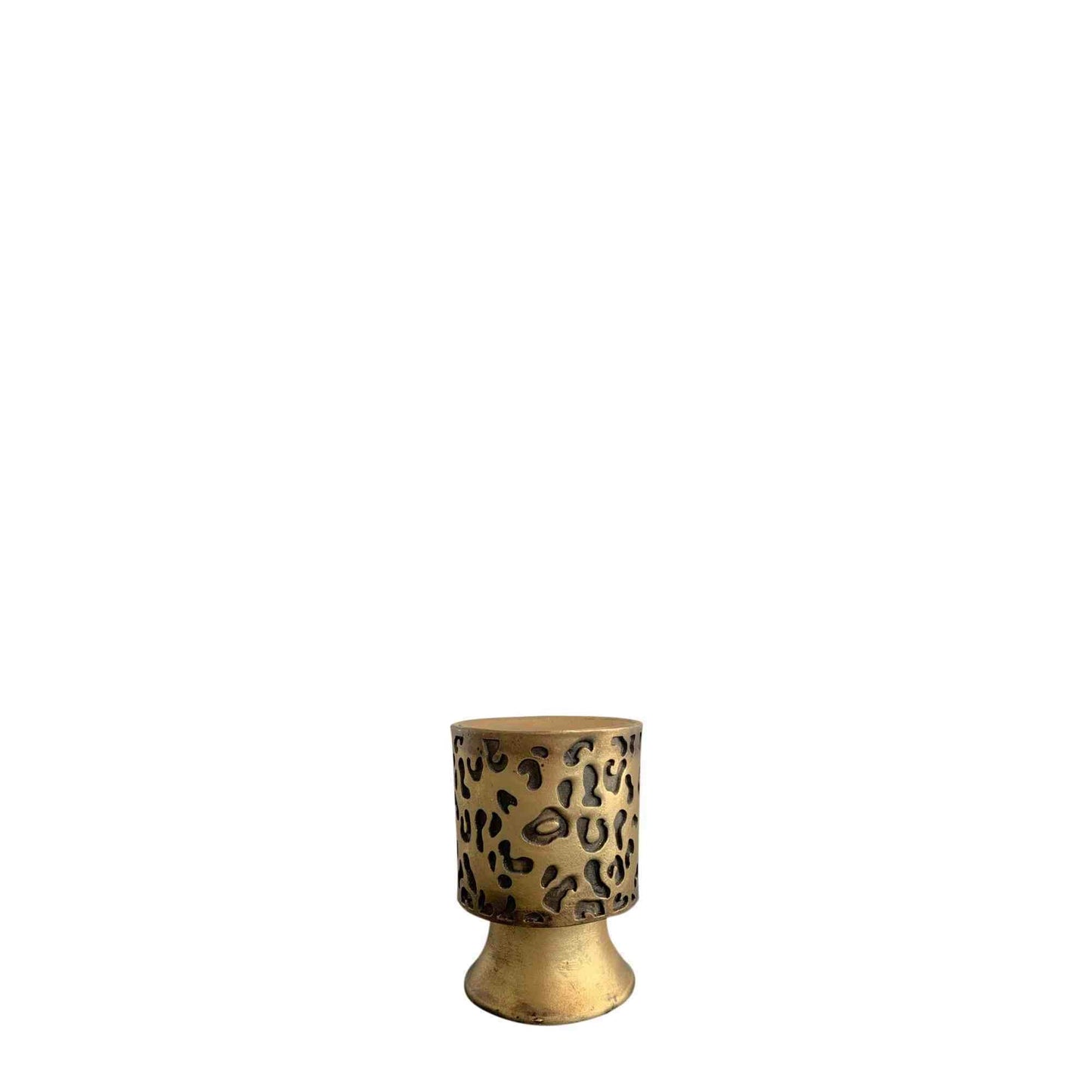 Leopard Design Candle Holder Small