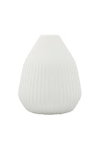 Elena Ribbed Tapered Ceramic Vase