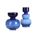 Blue Globe Vase - Wide
