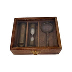 Sand Timer, Telescope and Magnifier Set 3 Gift Set