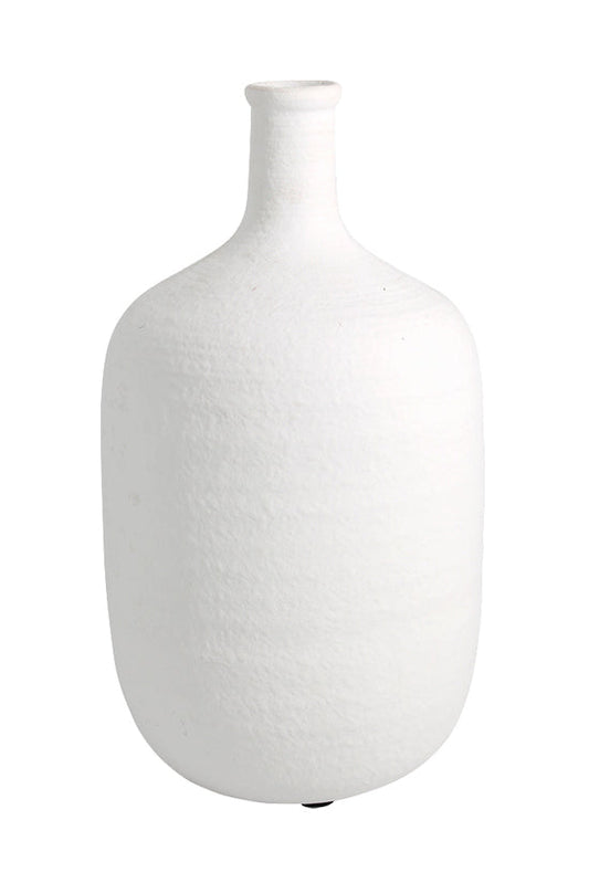Irina White Bottle Vase - Large