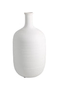 Irina White Bottle Vase - Small