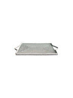 White Rectangular Cheese Tray With Glass Insert