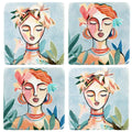 Coasters Composure Resin Set/4