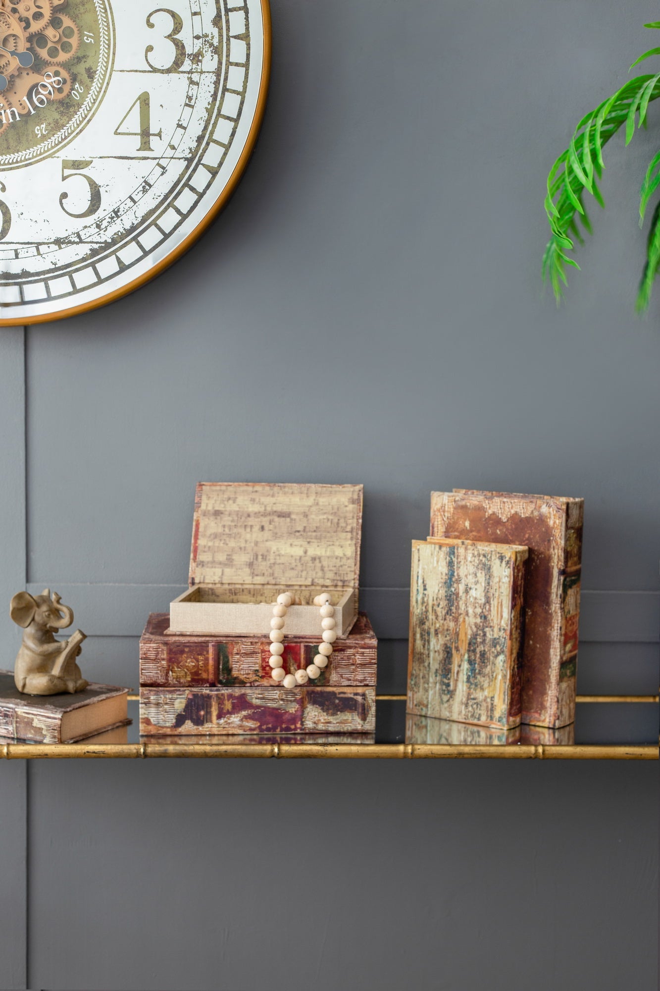 Antique Book Boxes S/6