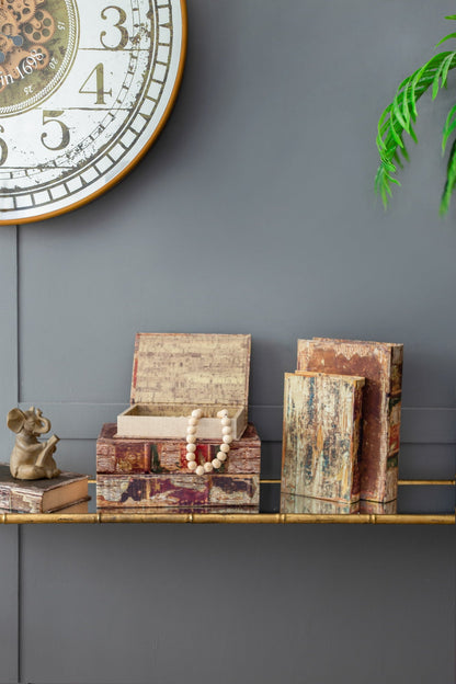 Antique Book Boxes S/6