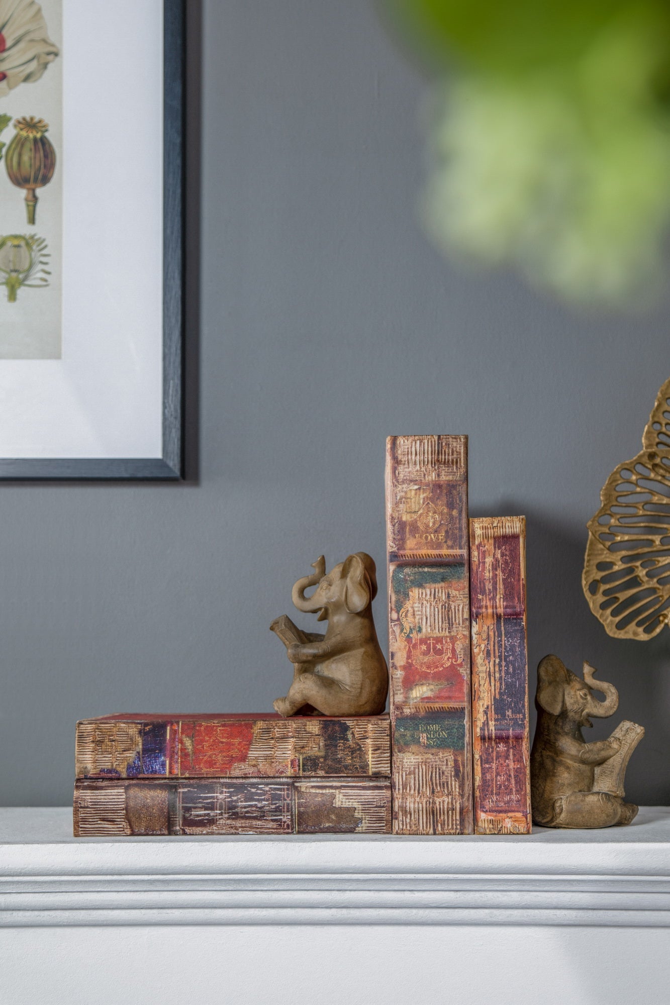Antique Book Boxes S/6