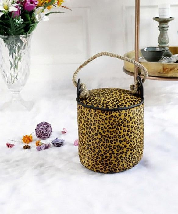 Leopard Leather Door Stopper