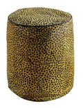 Leopard Hairon Pouf
