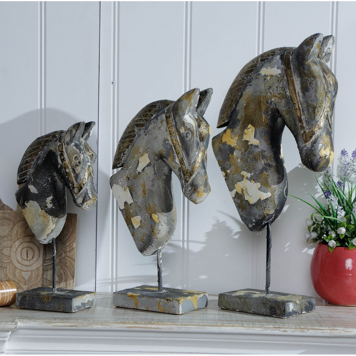 Vintage Horse Head Set/3