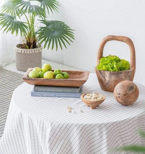 Teak Bowl with Handle