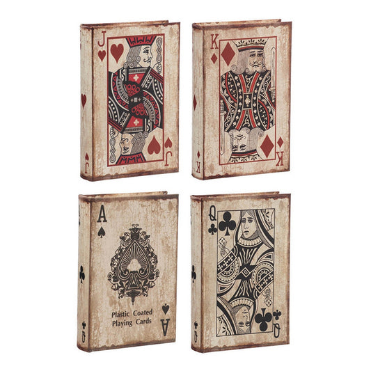 Playing Card Book Boxes S/4