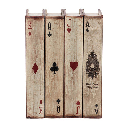 Playing Card Book Boxes S/4