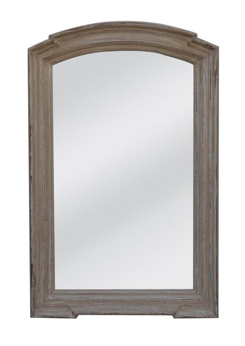 Rustic Mirror In Powder Grey