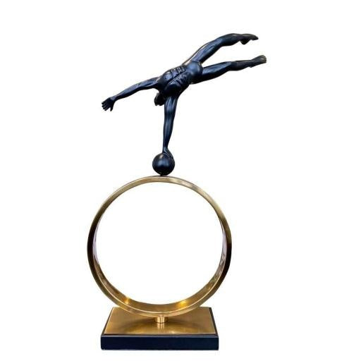 Gymnast Handstand On Metal Object