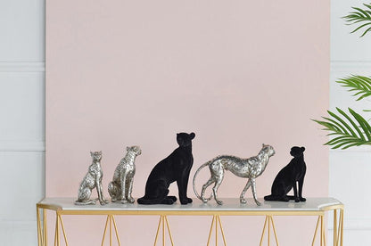 Standing Leopard Statuette